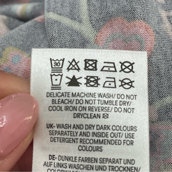 Boden Evelyn Floral Jersey Midi Long Sleeve Dress Boho Whimsy Cottage Sz 6R - Picture 11 of 11